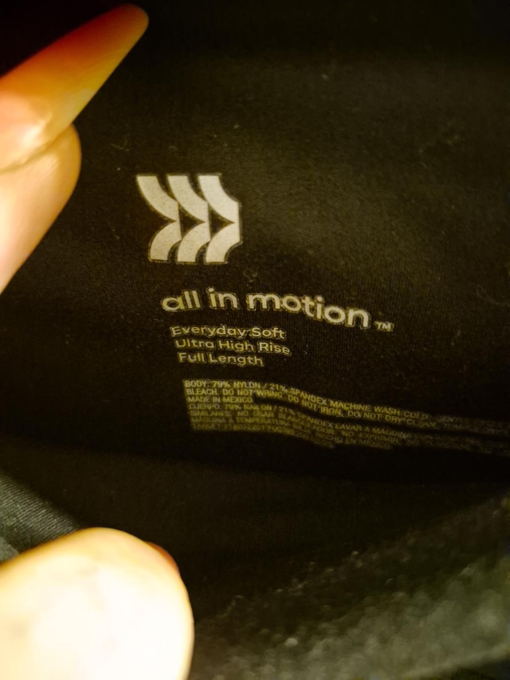 all in motion Black High-Waist Leggings & Racerback Sports Bra Set - Picture 2 of 4